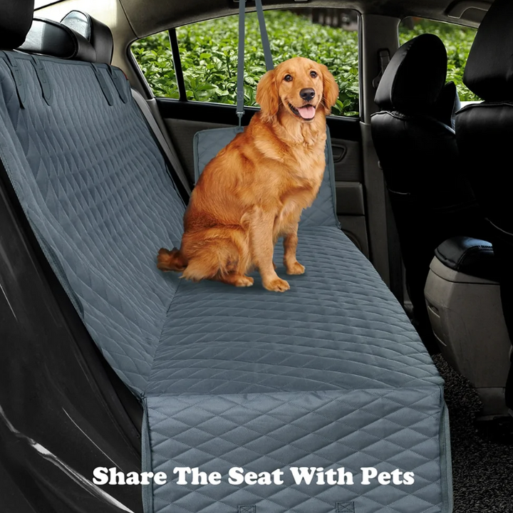 Dog Car Seat Cover – Waterproof Pet Hammock for Back Seat with Visual Window
