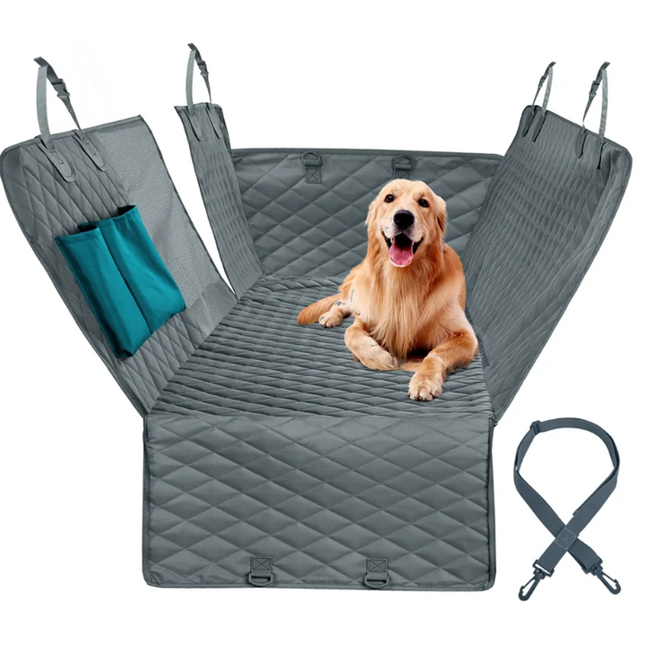 Dog Car Seat Cover – Waterproof Pet Hammock for Back Seat with Visual Window