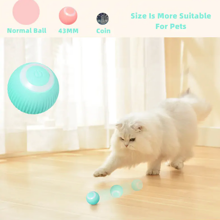 Smart Cat Ball Toy – Interactive Automatic Rolling Toy for Cats | FS FanStore