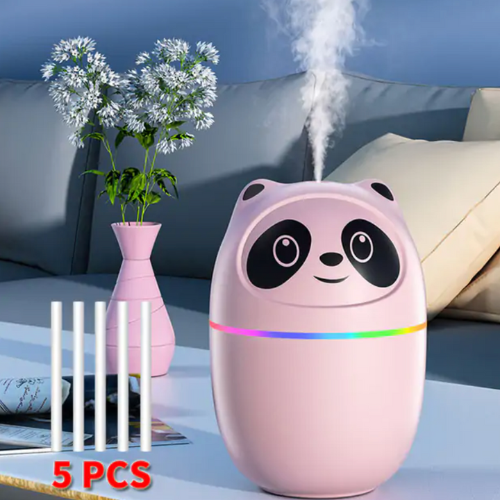 250ml Cute Cat Humidifier – Ultrasonic Aromatherapy Diffuser with Night Light