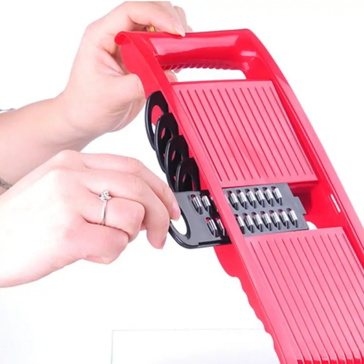 Multifunction Kitchen Slicer – 6 Blades & Storage Container | FS FanStore