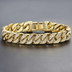 Miami Gold Curb Cuban Chain Bracelet – Luxury Iced Out Link Bracelet | FS FanStore