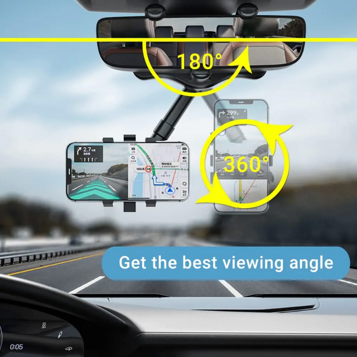 360° Rotatable Smart Phone Car Holder – Adjustable Dashboard & Windshield Mount | FS FanStore