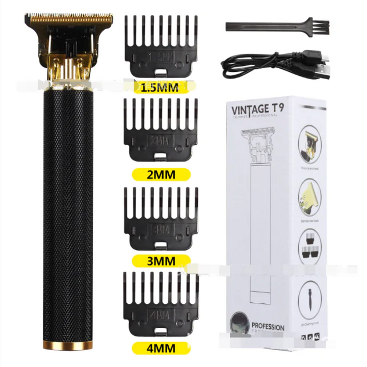 USB Vintage Electric Hair Trimmer – Professional Rechargeable Grooming Tool | FS FanStore