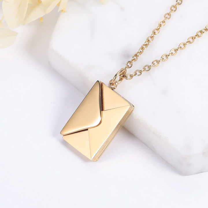 Envelope Necklace – Stainless Steel Love Letter Pendant | FS FanStore