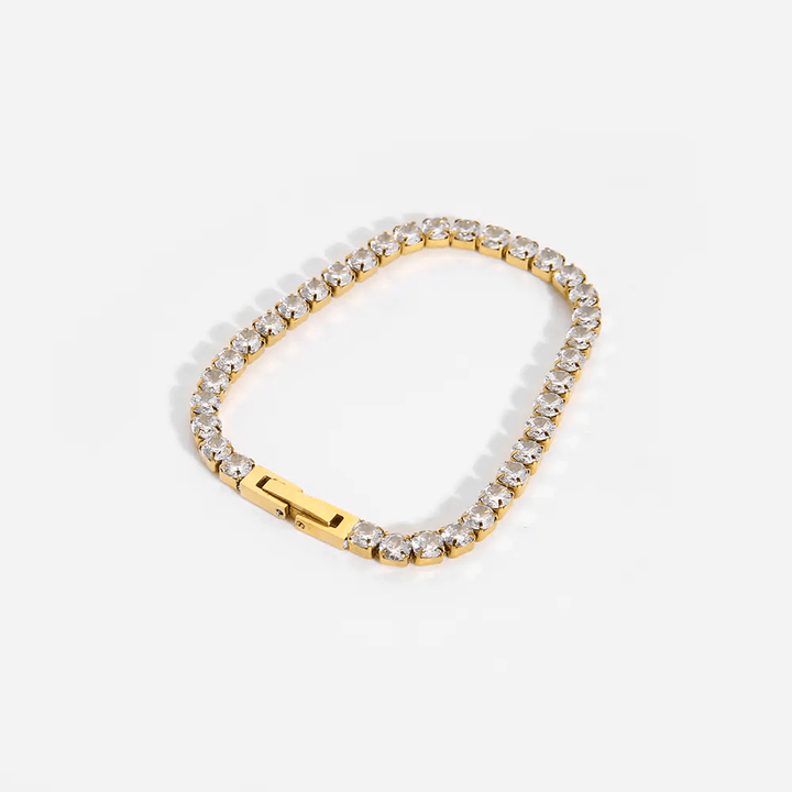 Zircon Tennis Bracelet – 18K Gold / Silver Plated Luxury Jewelry