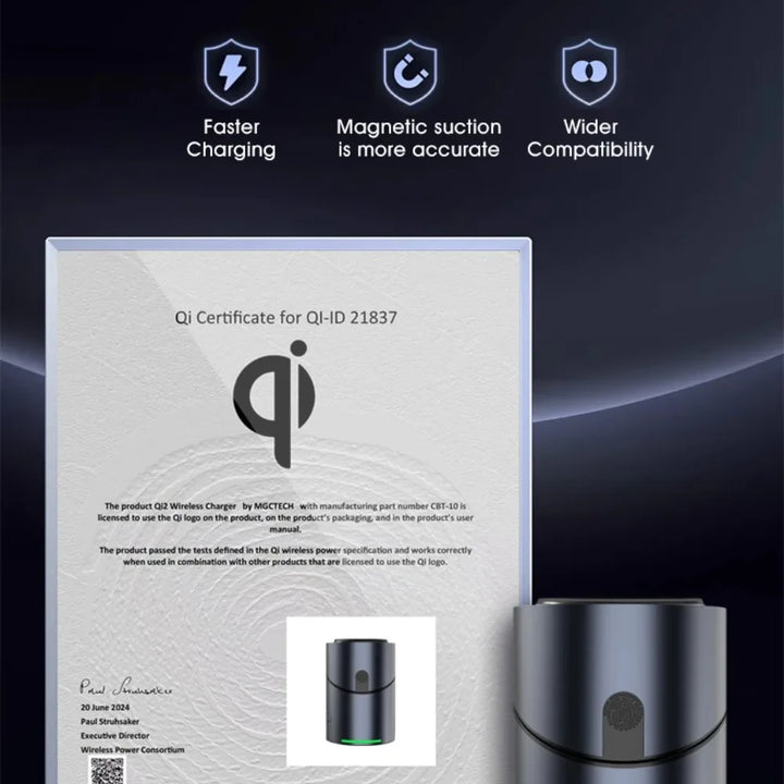 Qi2 3-in-1 15W Magnetic Wireless Charger with Touch Rotation – Fast Charging Stand for iPhone 14/15/16 Pro Max, Apple Watch & AirPods – Desk Accessory Gift